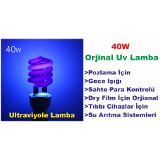 Ultraviyole Lamba 40W - Blacklight (Orjinal UV)